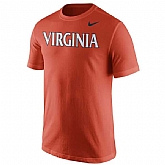 Virginia Cavaliers Nike Wordmark WEM T-Shirt - Orange